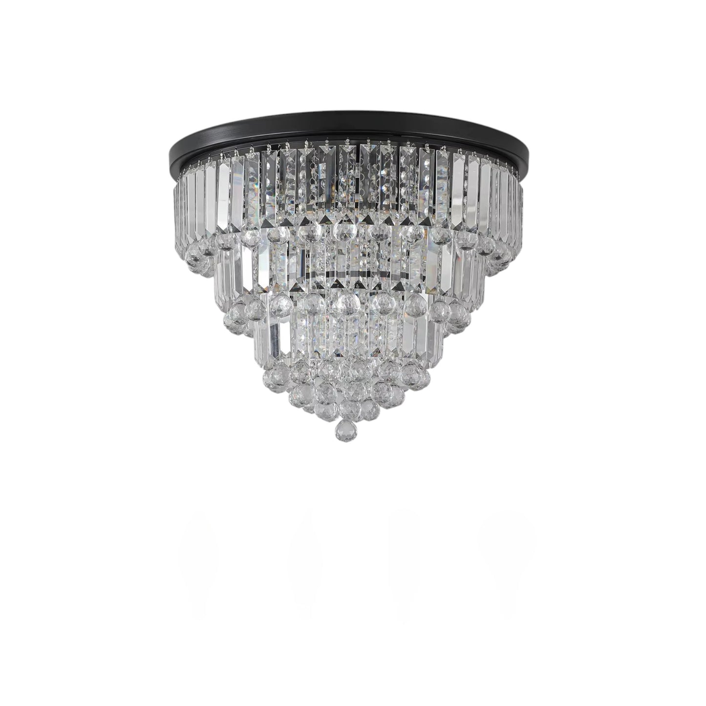 Luxury Black Crystal Chandelier – Elegant K9 Crystal Statement Light