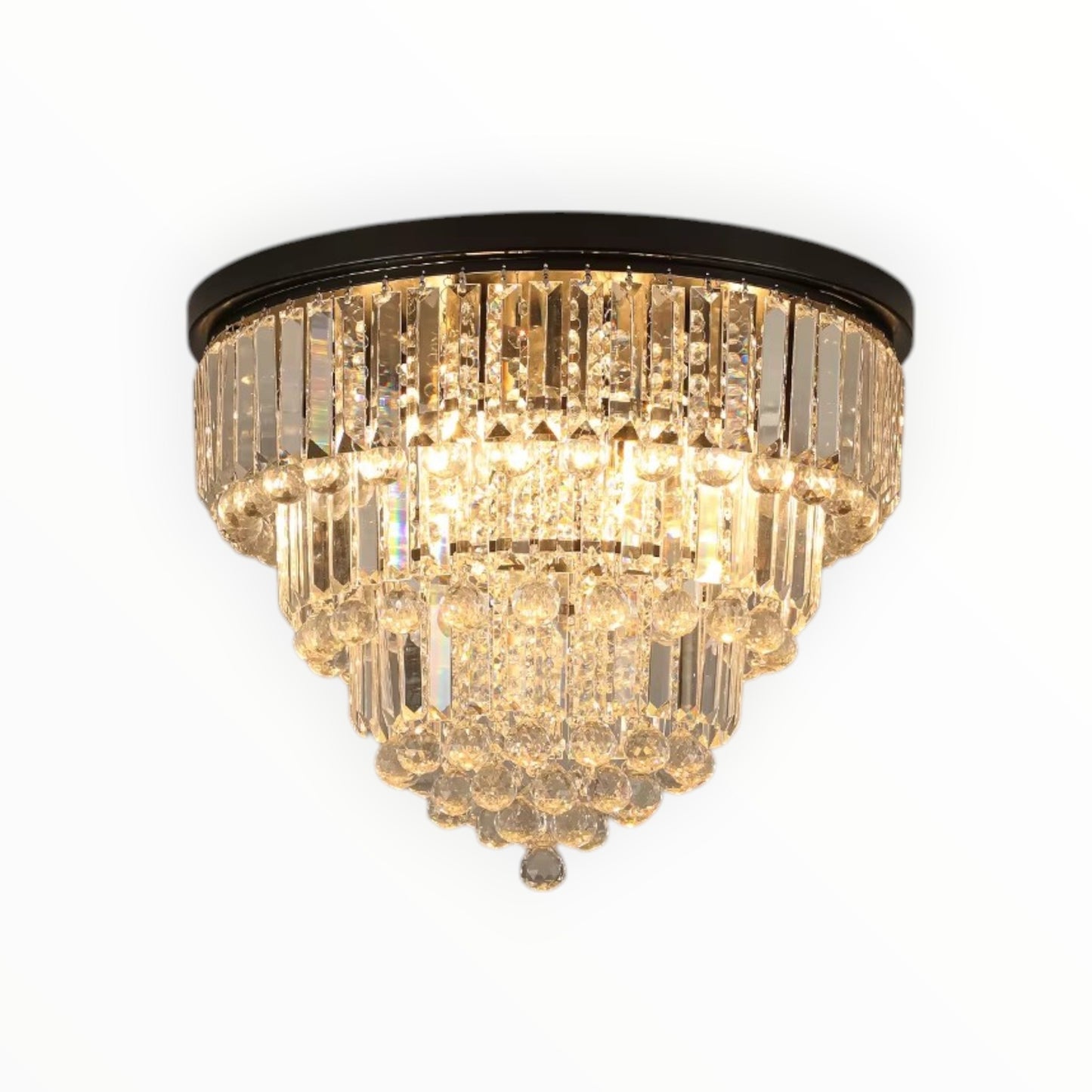 Luxury Black Crystal Chandelier – Elegant K9 Crystal Statement Light