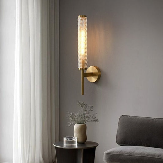 Modern Nordic Long Pole Wall Lamp – Light Luxury Glass Accent Lighting