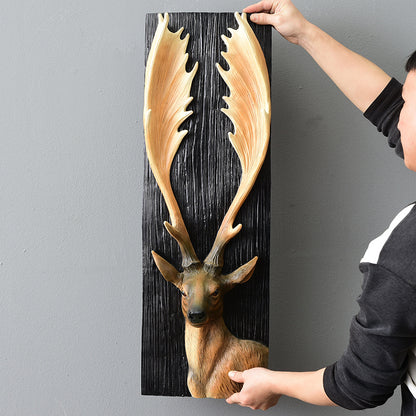 Wildlife-Inspired Resin Wall Art – Animal Head Wall Hanging Decor