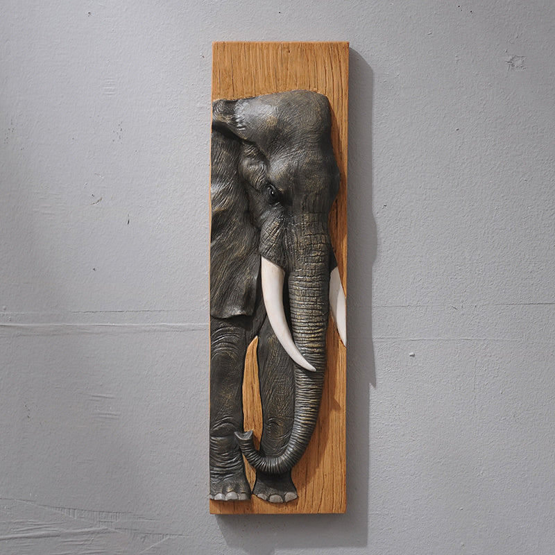 Wildlife-Inspired Resin Wall Art – Animal Head Wall Hanging Decor