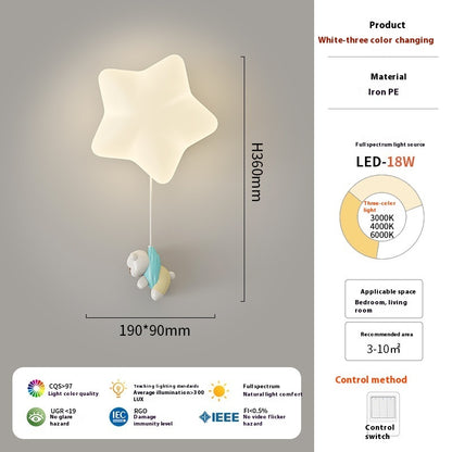 Magical Star Wall Light – Fun LED Night Lamp for Kids