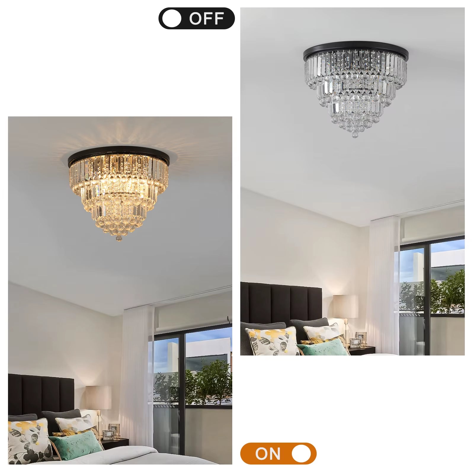 Elevate Your Space with the Stunning K9 Crystal Black Chandelier! ✨💡 #HomeDecor #LightingDesign