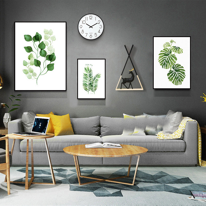 Modern Minimalist Wall Mural – Multi-Piece Framed Canvas for Living Room