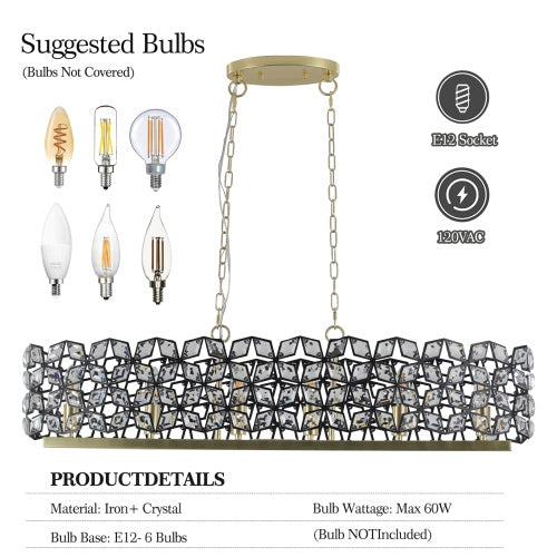 Modern Champagne Gold Crystal Chandelier – Oval Luxury Ceiling Light