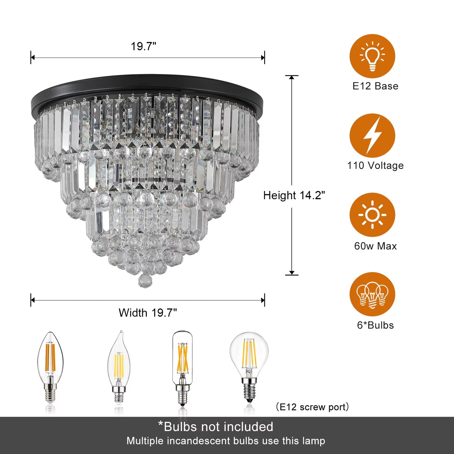 Elevate Your Space with the Stunning K9 Crystal Black Chandelier! ✨💡 #HomeDecor #LightingDesign