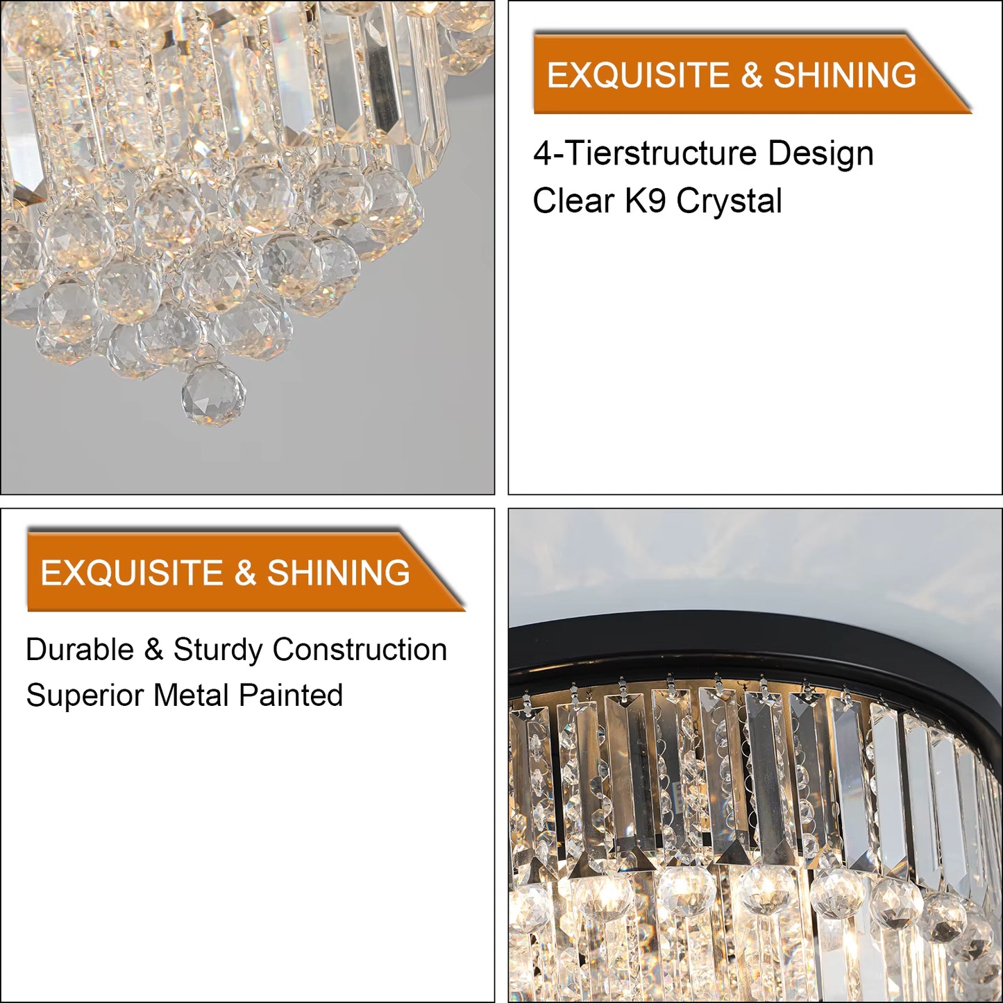 Elevate Your Space with the Stunning K9 Crystal Black Chandelier! ✨💡 #HomeDecor #LightingDesign