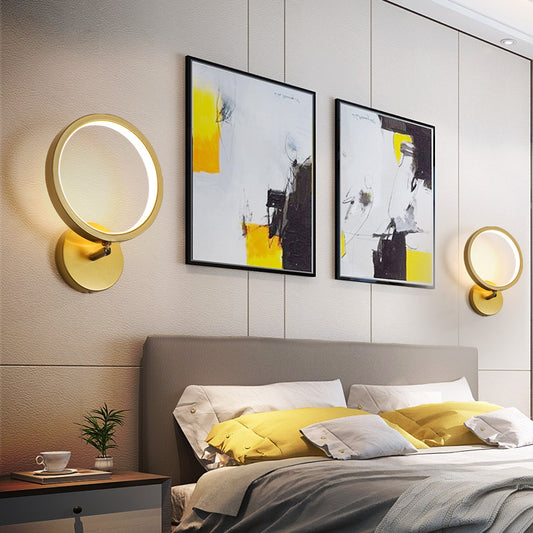 Minimalist LED Wall Light – Contemporary Iron Lampshade for Hallways & Bedrooms